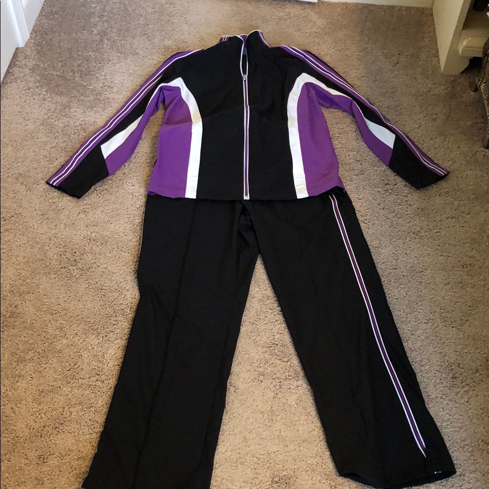Black and Purple Women's Track Suit